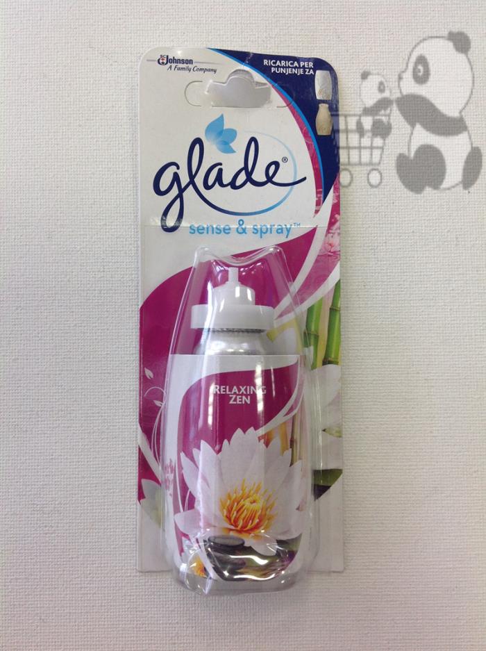 Glade Sense & Spray – Ricarica per diffusore automatico Sense & Spray –  Profumo Relaxing Zen – 2 ricariche